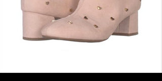 Bar III Women's Jadine Fabric Almond Toe Ankle Fashion Boots Pink Size 8 M