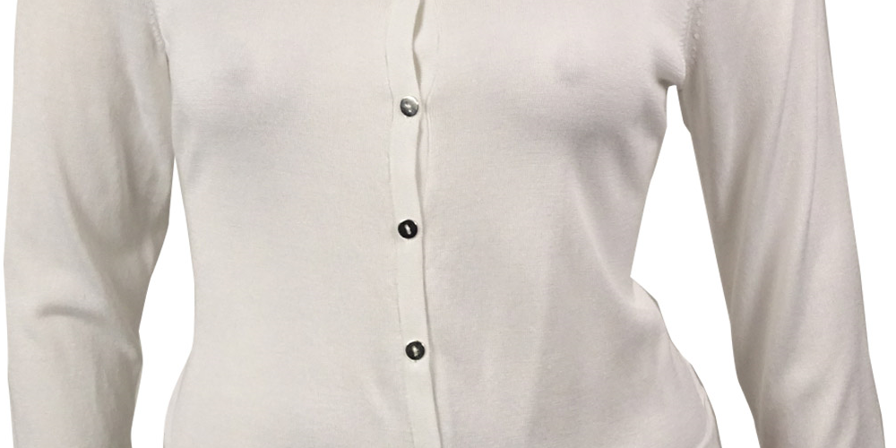 Alfani Women's Perforated Back Buttoned Knit Cardigan Brown Size 5.5 M