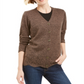 Karen Scott Women's Scalloped Hem Button Cardigan BrownSize X-Small