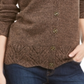 Karen Scott Women's Scalloped Hem Button Cardigan BrownSize X-Small