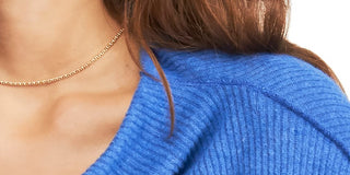 Free People Women's  Heather Long Sleeve Crew Neck Top Blue Size Small