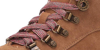 Anne Klein Womens Willpower Fabric Closed Toe Ankle Fashion Boots Brown Size 7.5 M