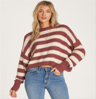 Billabong Women's Til Sunset Sweater Purple Size Medium