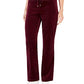 Charter Club Women's Velour Pull on Pants Merlot Size Large