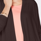 Karen Scott Women's Open Front Cardigan BrownSize Petite Medium