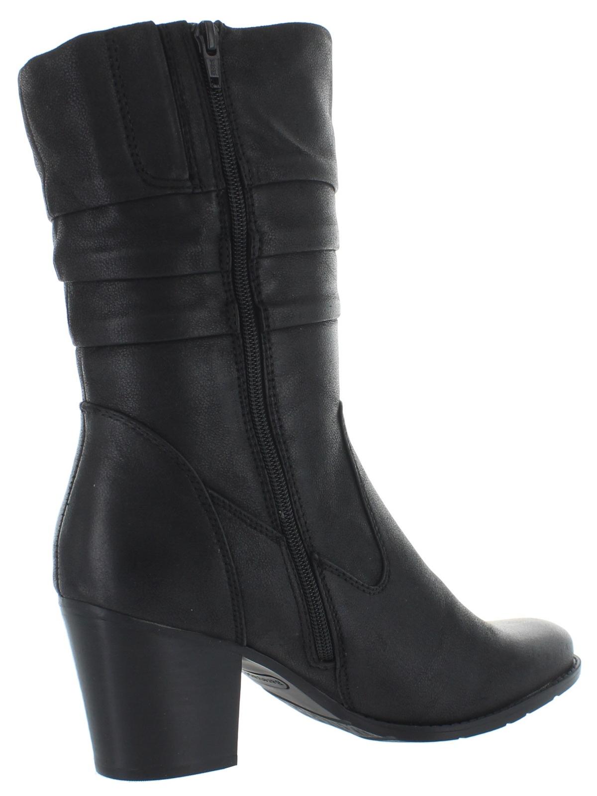 Baretraps Womens Lovelace Round Toe Mid-Calf Boots Black 5 Medium