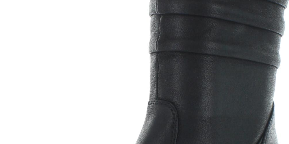 Baretraps Womens Lovelace Round Toe Mid-Calf Boots Black 5 Medium