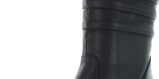 Baretraps Womens Lovelace Round Toe Mid-Calf Boots Black 5 Medium