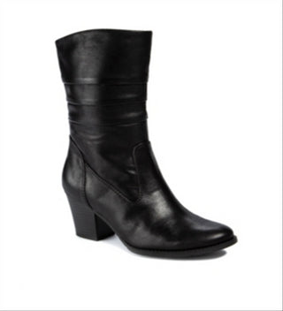 Baretraps Womens Lovelace Round Toe Mid-Calf Boots Black 5 Medium