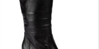 Baretraps Womens Lovelace Round Toe Mid-Calf Boots Black 5 Medium