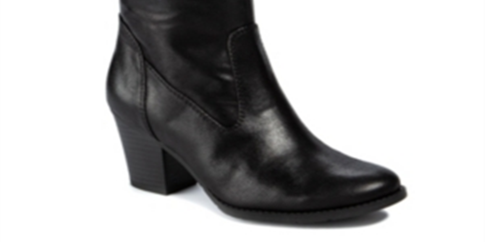 Baretraps Womens Lovelace Round Toe Mid-Calf Boots Black 5 Medium