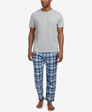 Nautica Men's Woven Pajama Set Blue Size Medium