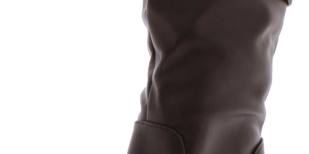 Esprit Womens Oliana Closed Toe Mid-Calf Fashion Boots, Dark Brown, Size 8.5