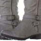 White Mountain Womens Remi Round Toe Knee High Combat Boots Gray Size 8.5 M