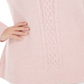 Karen Scott Women's Cable Knit Panel Sweater Pink Size 0X