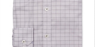 Ryan Seacrest Distinction Men's Ultimate Active Stretch Dobby Check Dress Shirt White Size M