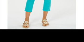 Charter Club Women's Tummy Control Bristol Capri Jean -Green Size 6P