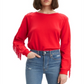 Levi's Women's Fringed Crewneck Sweatshirt Red Size XXL