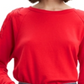 Levi's Women's Fringed Crewneck Sweatshirt Red Size XXL