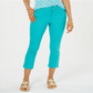 Charter Club Women's Tummy Control Bristol Capri Jeans Green Size 12P