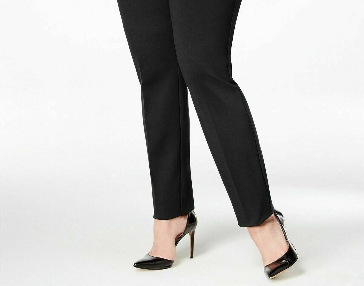 Alfani Womem's Hollywood Skinny Ponte Pants Comfort Waist Black Size 26W