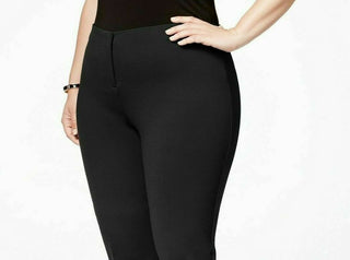 Alfani Womem's Hollywood Skinny Ponte Pants Comfort Waist Black Size 26W