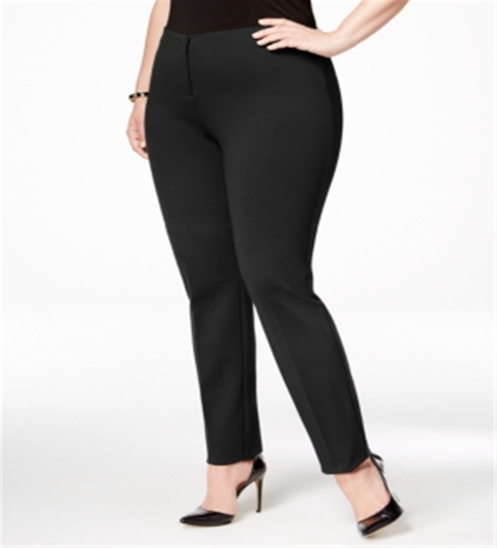 Alfani Womem's Hollywood Skinny Ponte Pants Comfort Waist Black Size 26W