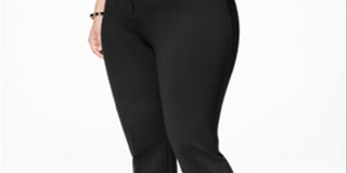 Alfani Womem's Hollywood Skinny Ponte Pants Comfort Waist Black Size 26W