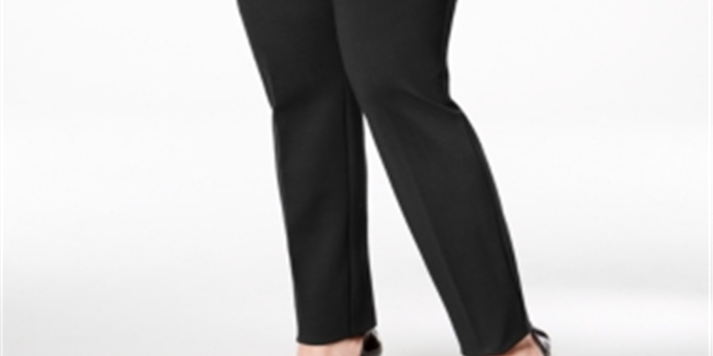 Alfani Womem's Hollywood Skinny Ponte Pants Comfort Waist Black Size 26W