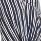 Bar III Women's Stripe Twisted Front Button up Shirt Blue Size Small