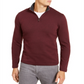Alfani Men's Solid Quarter Zip Sweater Red Size XX-Large
