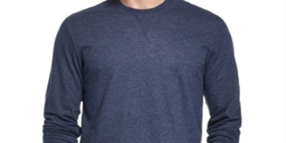 Weatherproof Vintage Men's Long Sleeve Crew Neck Classic Fit Sweater Blue Size Small