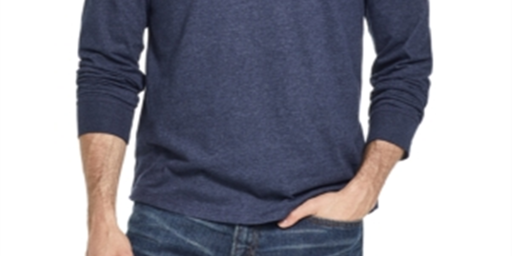 Weatherproof Vintage Men's Long Sleeve Crew Neck Classic Fit Sweater Blue Size Small