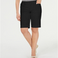 Charter Club Women's Twill Bermuda Shorts Black Size 4