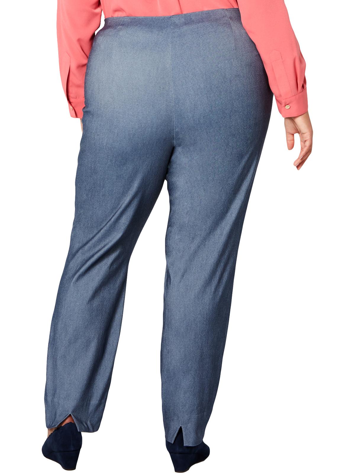 Charter Club Women's Tummy Control High Rise Skinny Pants Blue Size 20W