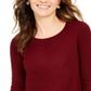 Charter Club Women's Cashmere Crewneck Sweater Red Size Large