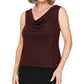 Alex Evenings Women's Glitter Long Sleeve Open Cardigan Wear to Work Top Red Size Petite X-Large