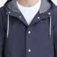 Tommy Hilfiger Men's Rubberized Pu Midlength Hooded Blue Size Medium