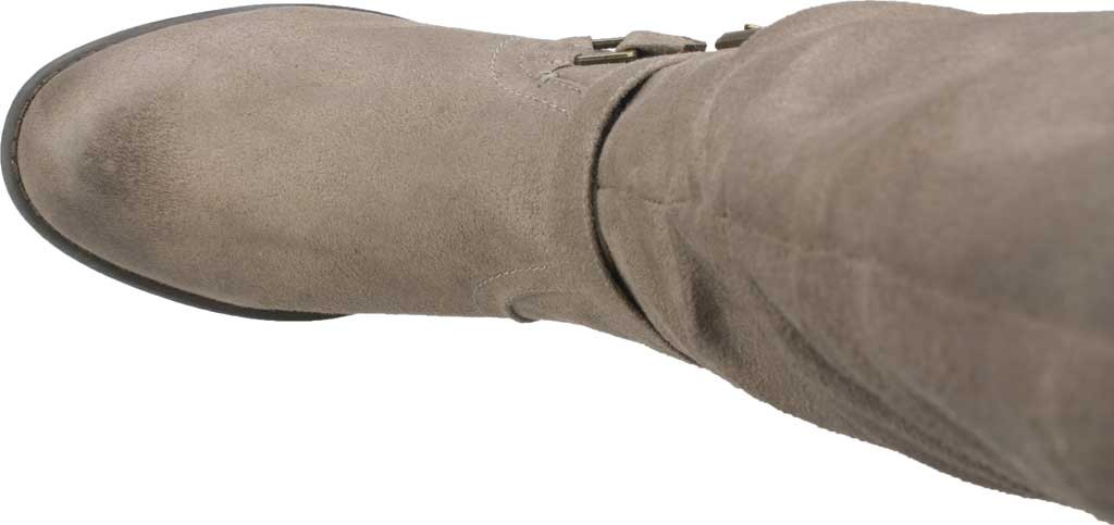 WHITE MOUNTAIN Womens Liona Faux Suede Tall Riding Boots Taupe 5 M