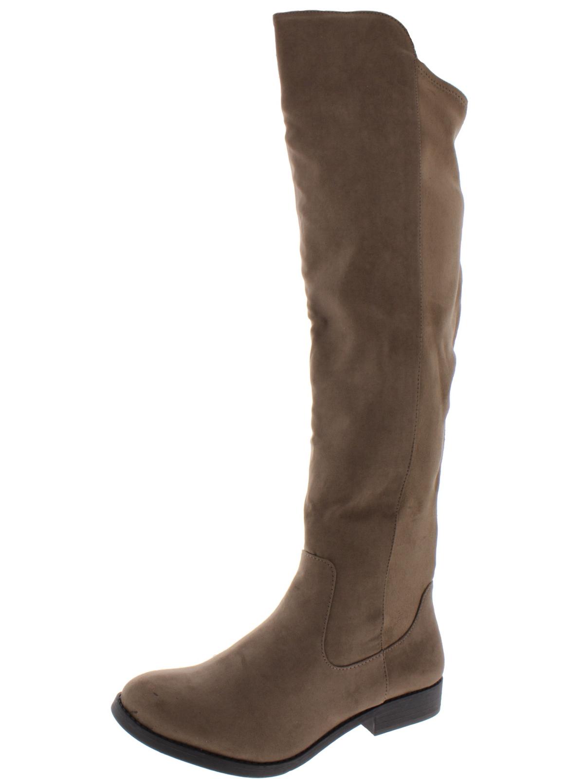 Style & Co. Women's Hayley Wide Calf Knee-High Boots Taupe Size 6.5 M