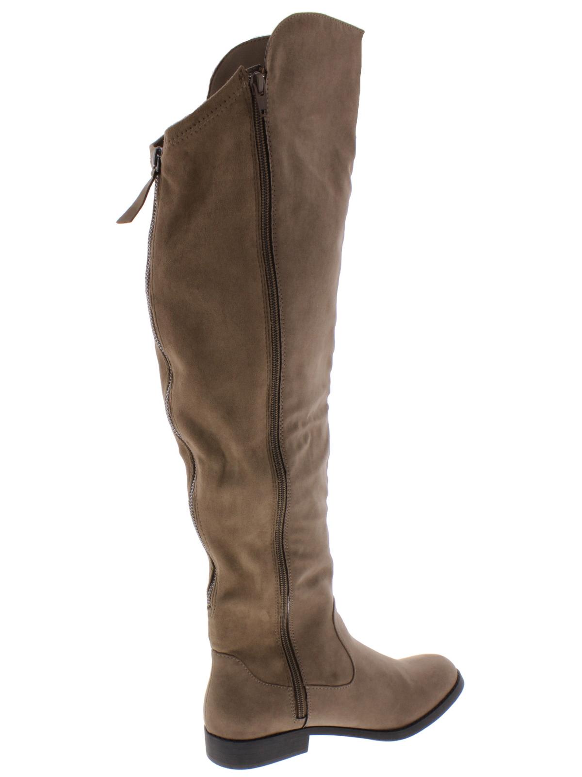 Style & Co. Women's Hayley Wide Calf Knee-High Boots Taupe Size 6.5 M