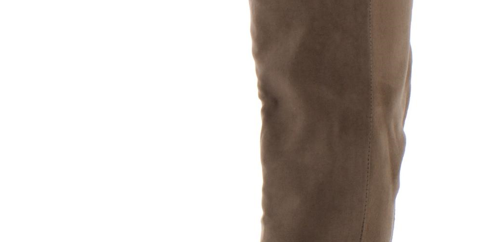 Style & Co. Women's Hayley Wide Calf Knee-High Boots Taupe Size 6.5 M