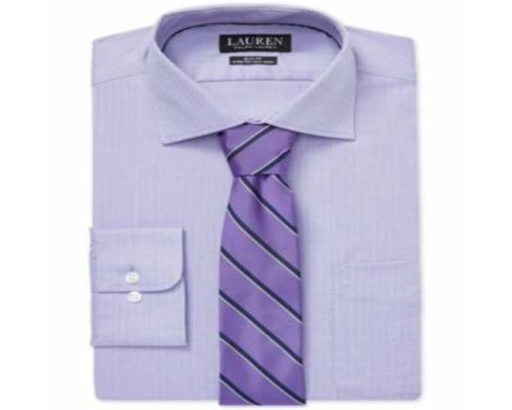 Ralph Lauren Men's Slim Fit Dress Shirt Purple Size 34X35