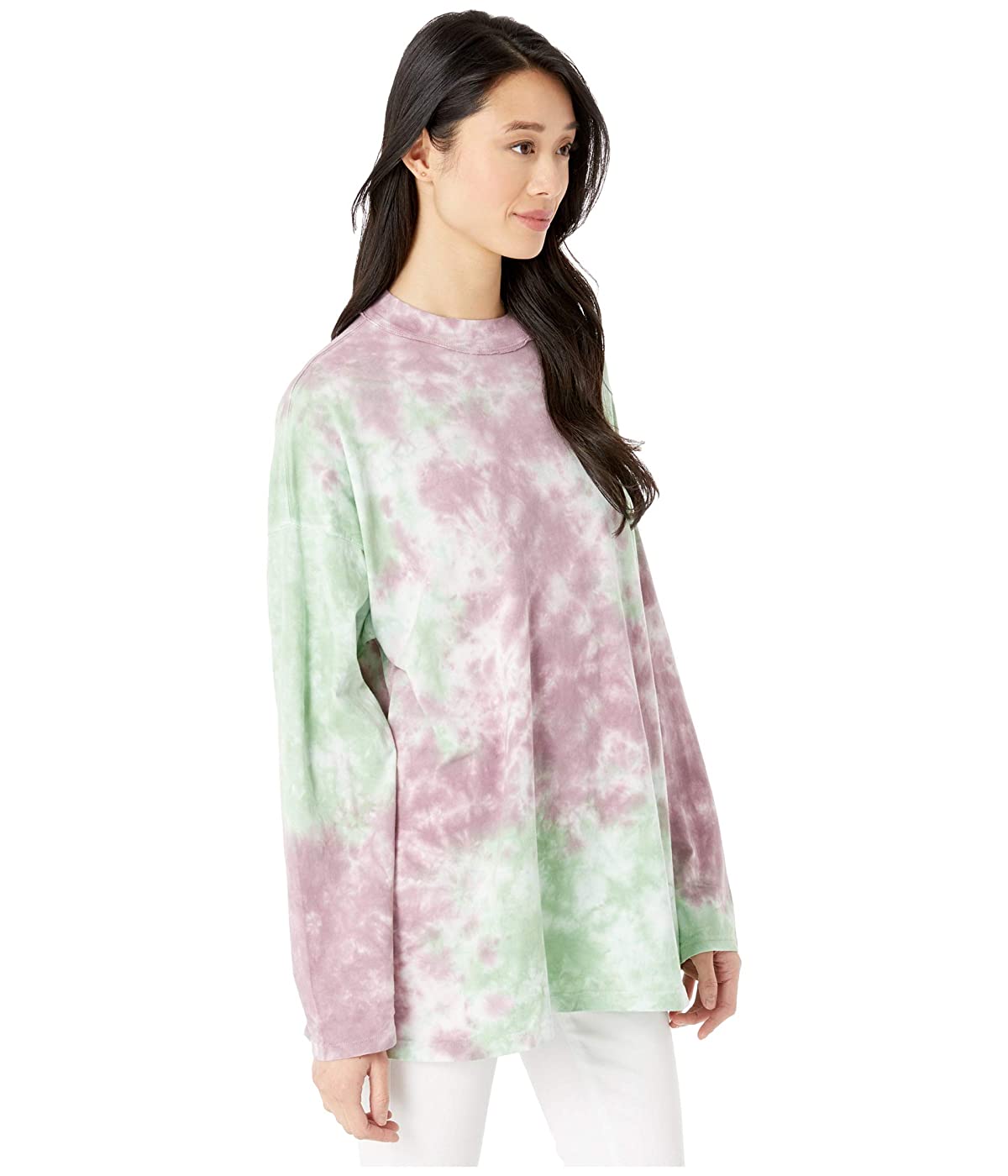 Anns Cottage Women's Be Free Tie Dye Top Green Size Small