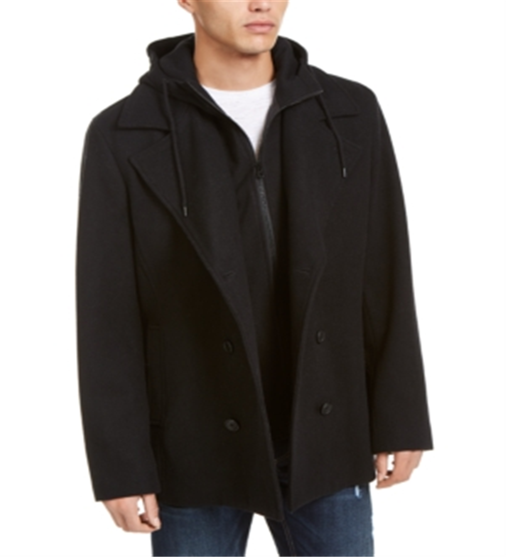 American Rag Men's Miles Solid Bib Peacoat Black Size Large