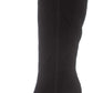 Thalia Sodi Women's Rajel Faux Suede Wide Calf Knee High Boots Black Size 6.5W