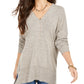 Style & Co Women's Long Sleeve V Neck Sweater Brown Size X-Large