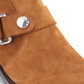 Dkny Womens Square Toe Block Heel Zip-up Leather Booties Brown 7 M
