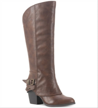 American Rag Womens Emilee Faux Leather Knee-High Riding Boots Brown Size 9.5