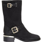 Divas Emporium Women's Windy Motorcycle Boot Black Size 5 M